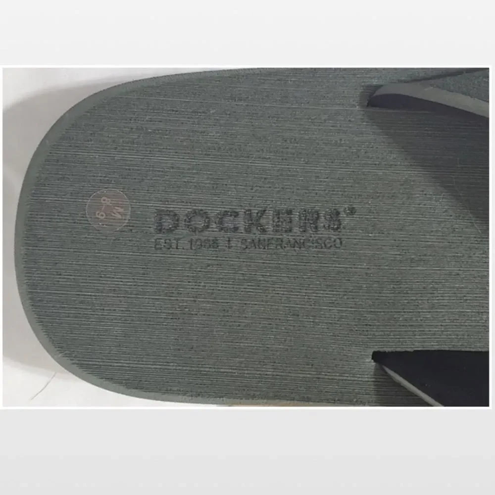New Dockers Mens Flip Flops Premium Brushed EVA Outdoor Green Shoes Medium 8 9
